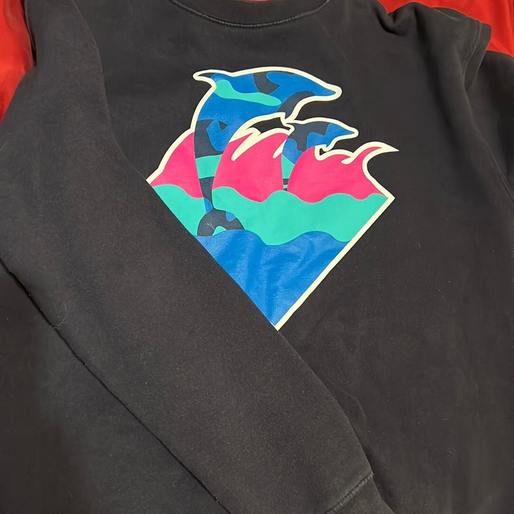Pink Dolphin Pullover Sweater